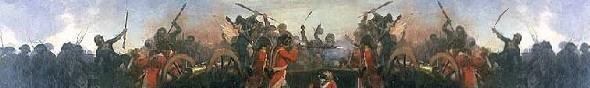 British redoubt No 9 being overwhelmed at Yorktown